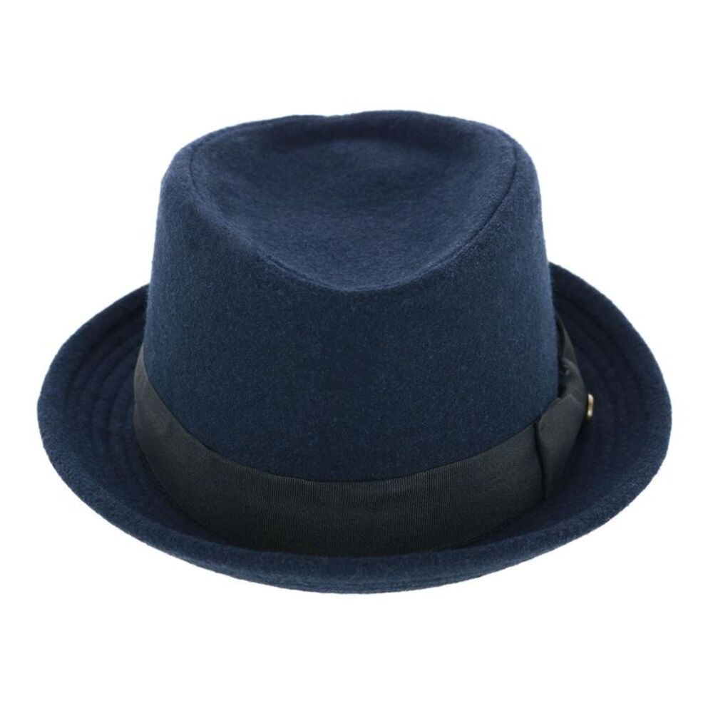 Epoch Hats Company Men's Diamond Shape Wool Fedora with Grosgrain Hatband